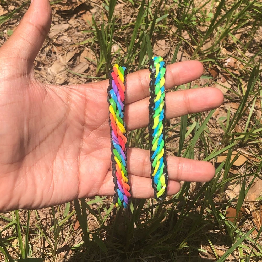 🌈 Rainbow loom Tidal wave bracelet! 2 for $5